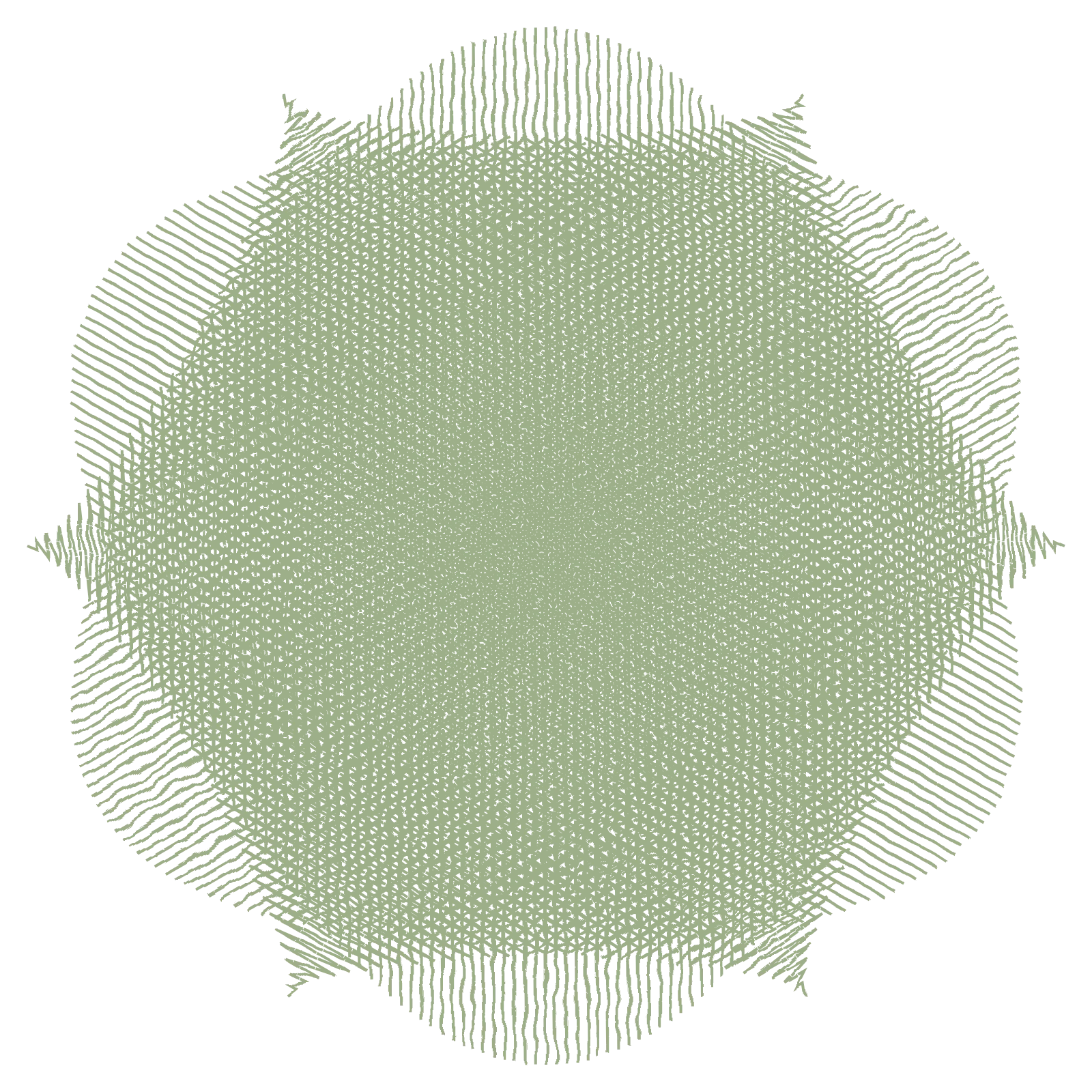 3D Lissajous Projection - Thread Painting Generative Pattern