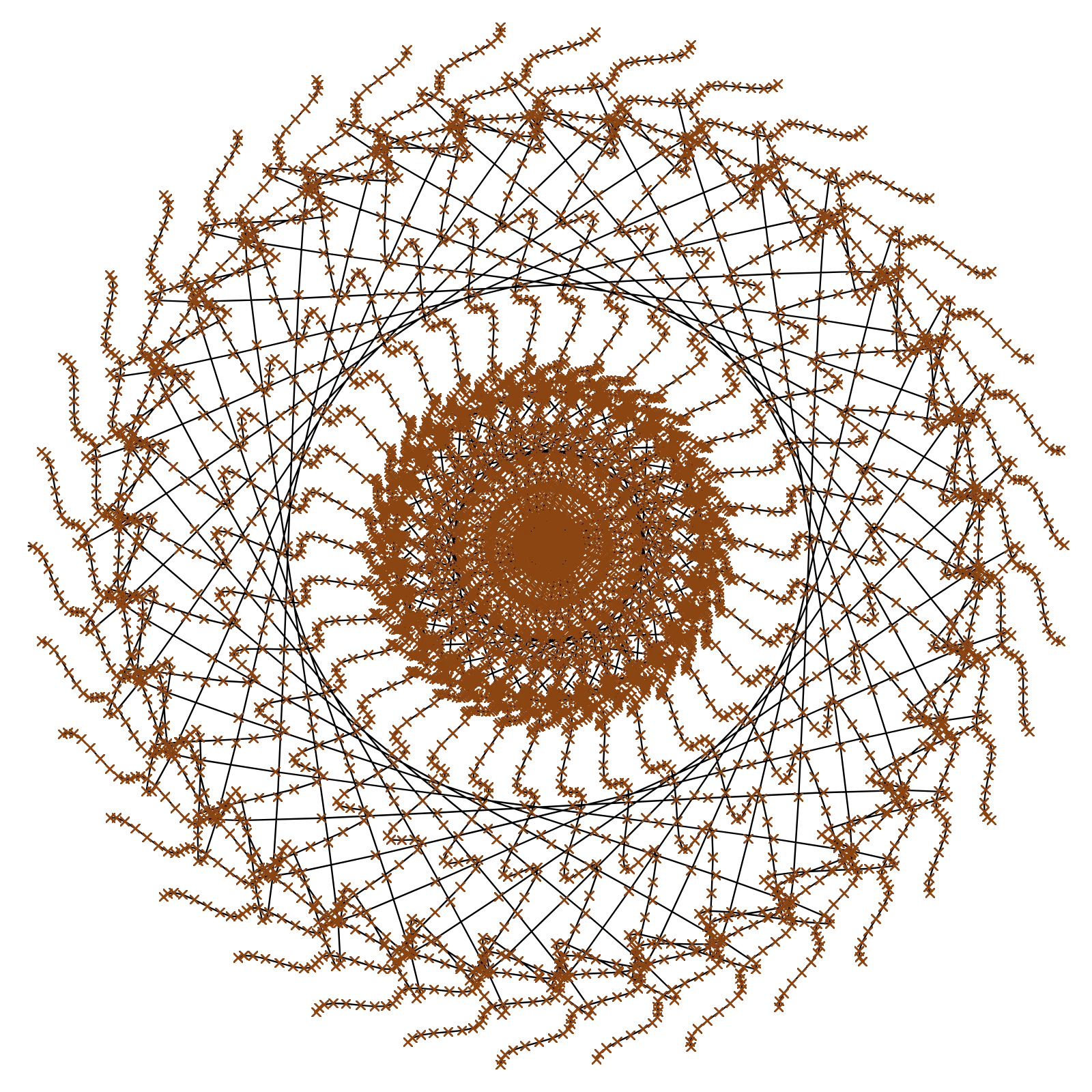 Irrational FM Lissajous - Screen Printing Generative Pattern