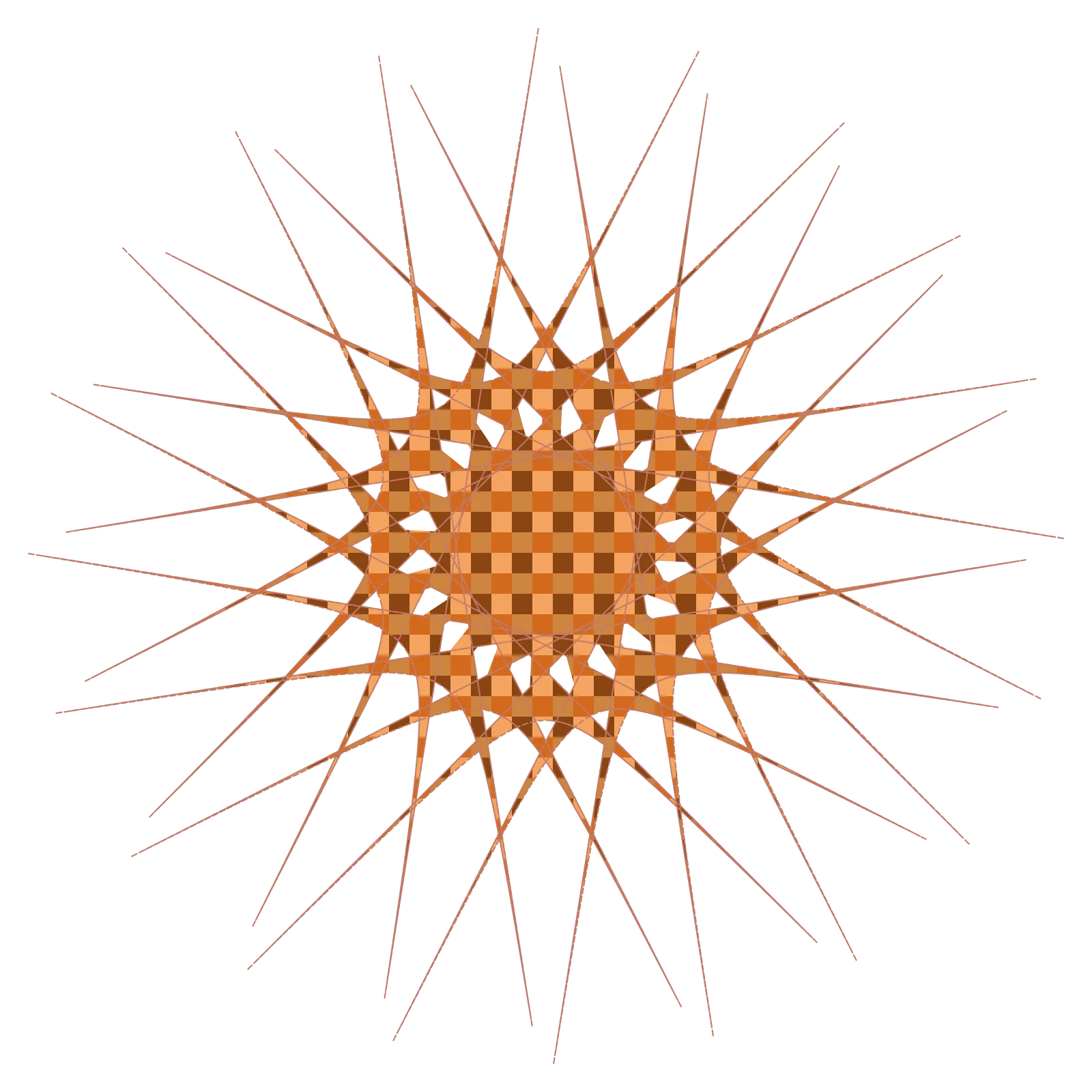 Damped Spiral - Soft Sculpture Generative Pattern