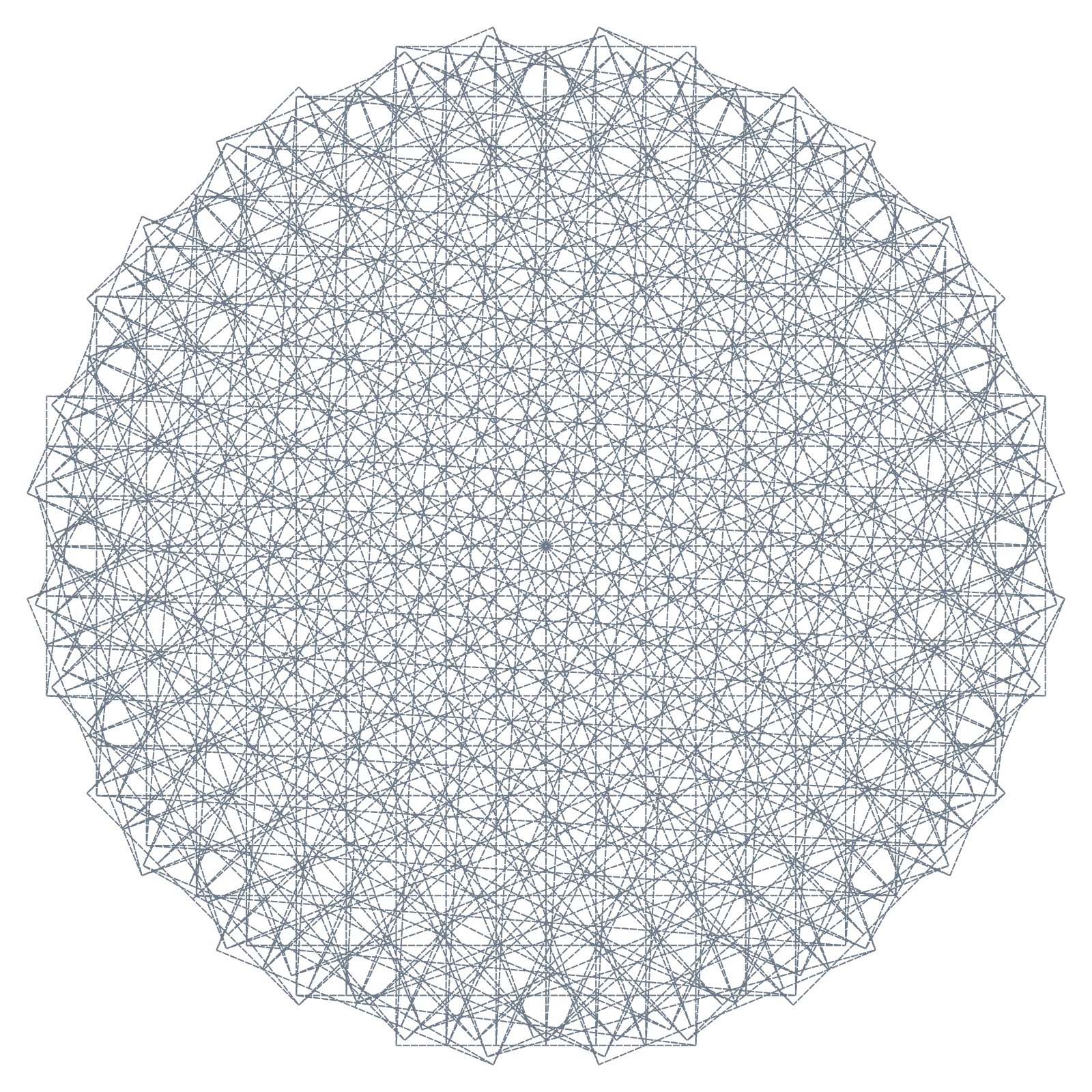 Golden Lobe Nephroid - Thangka Painting Generative Pattern