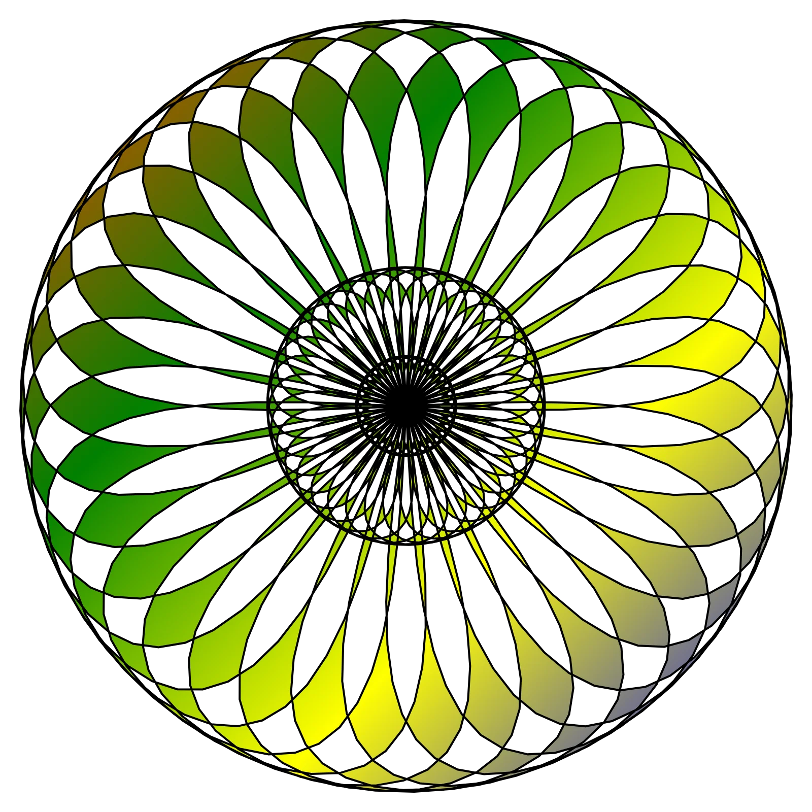 Aizawa Attractor - Crewel Embroidery Generative Pattern