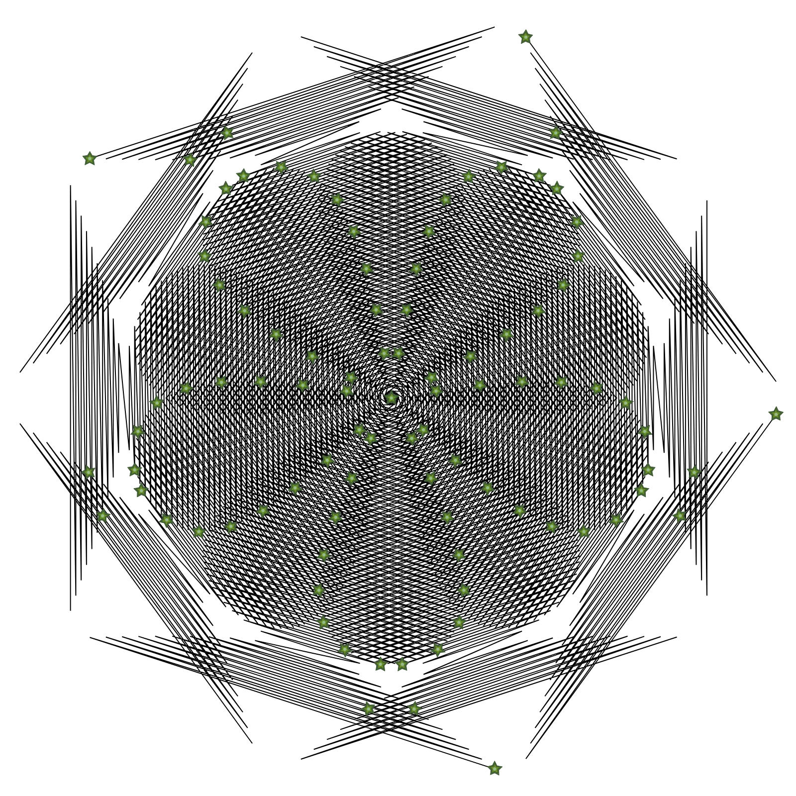 Ikat - Marbleized Fabric Generative Pattern