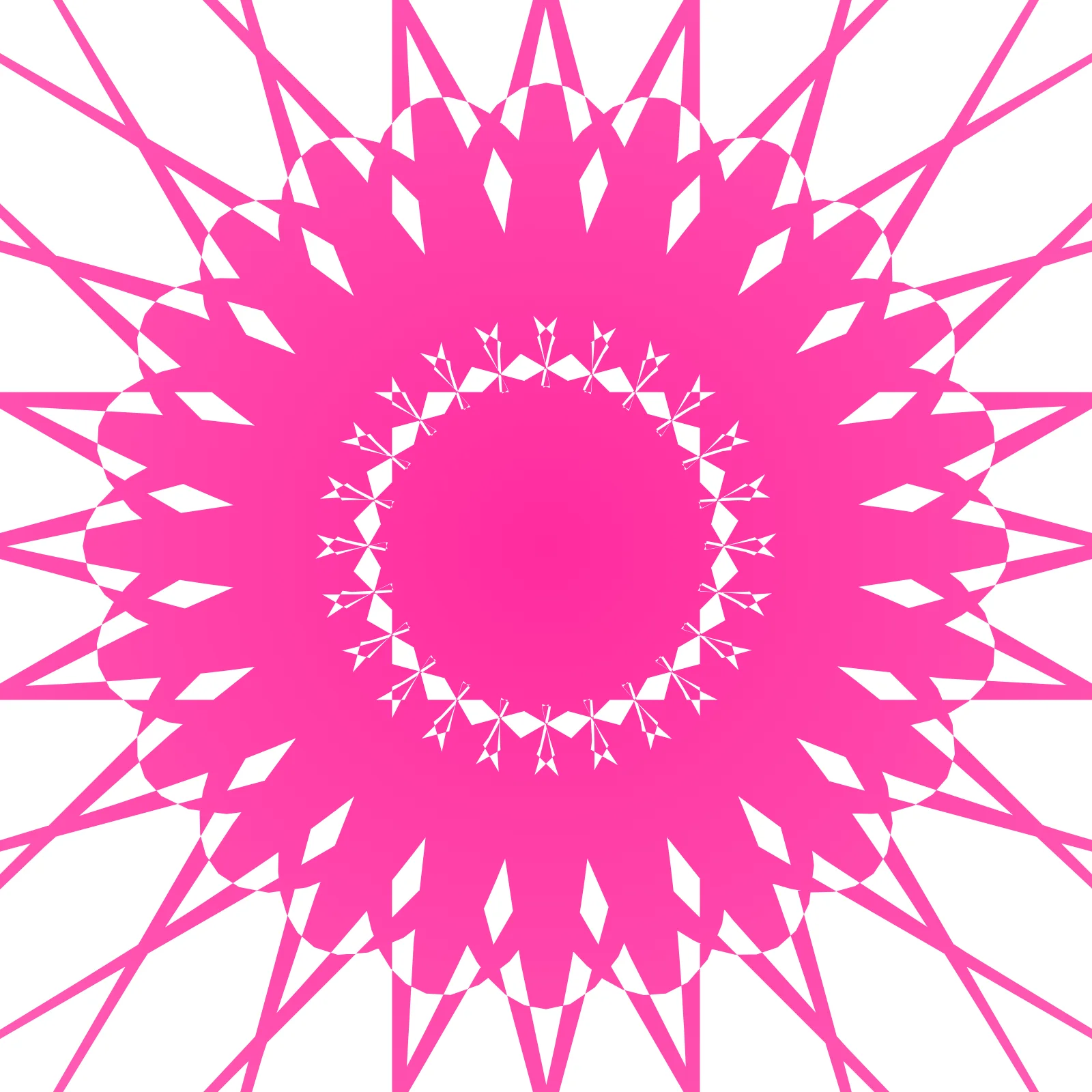 Variable Conchoid - Block Printing Generative Pattern