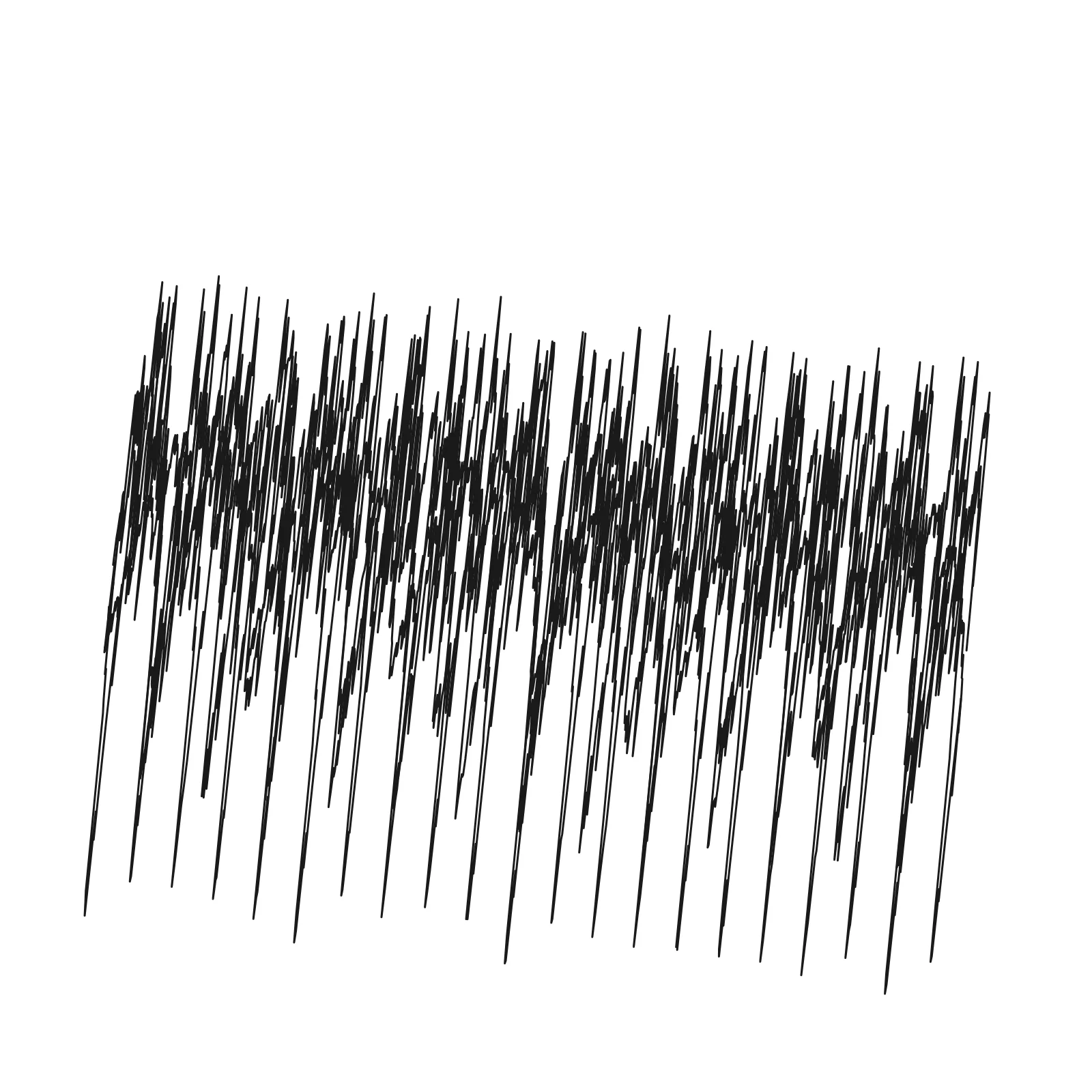 Nine Patch - Cloud Silhouettes Generative Pattern