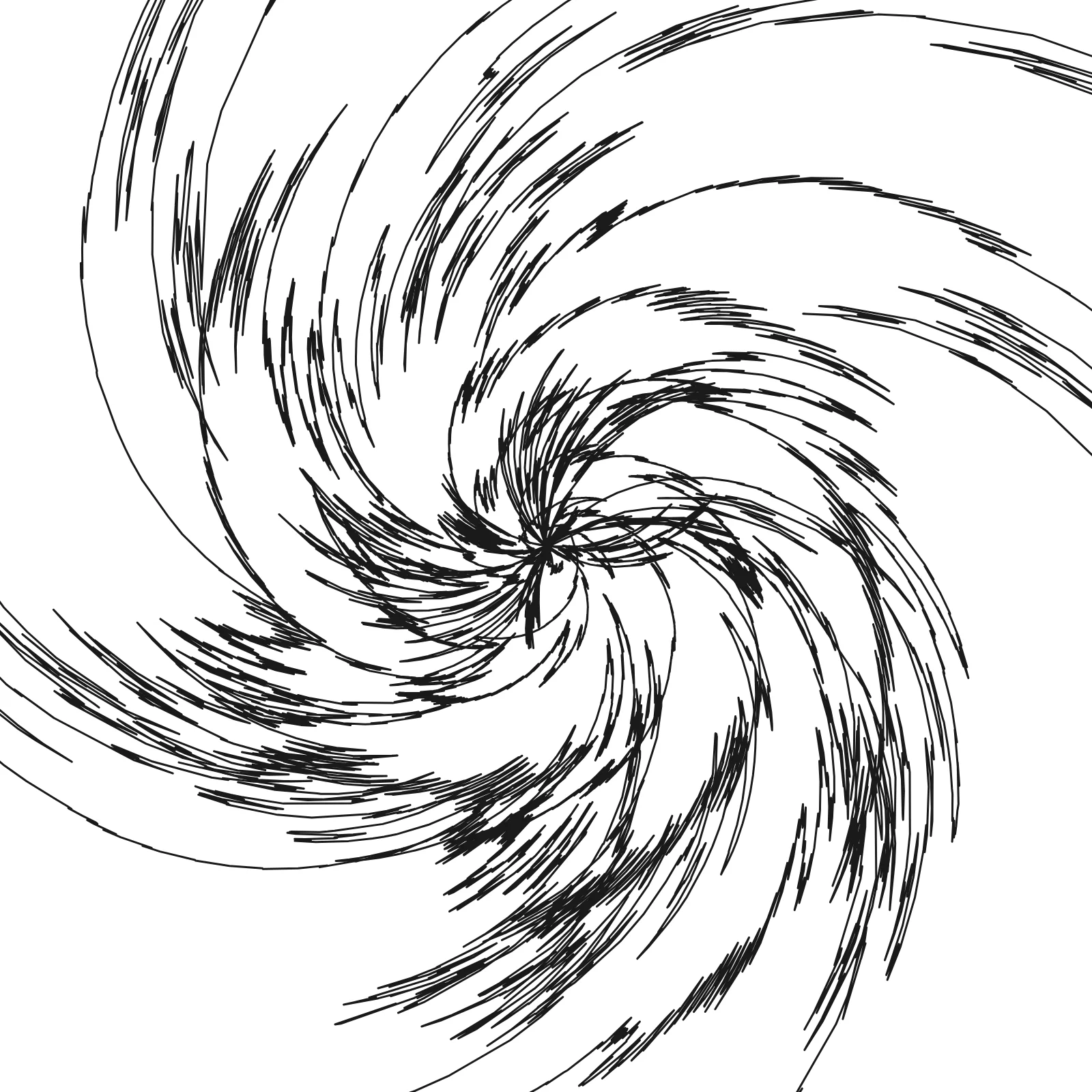 Irrational Modified Lissajous 1 - Ikat Generative Pattern