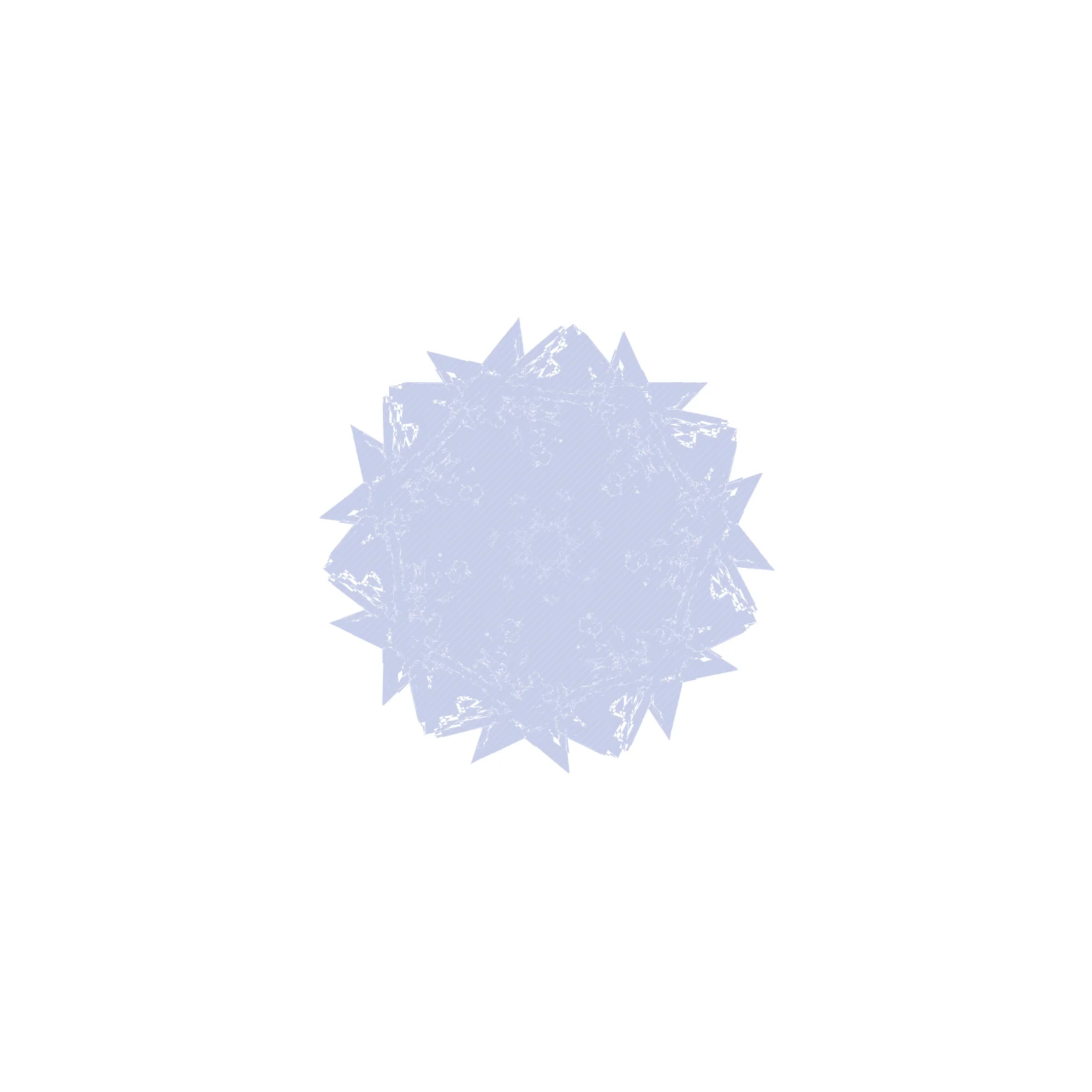 Dense Sierpinski - Kantha Stitch Generative Pattern