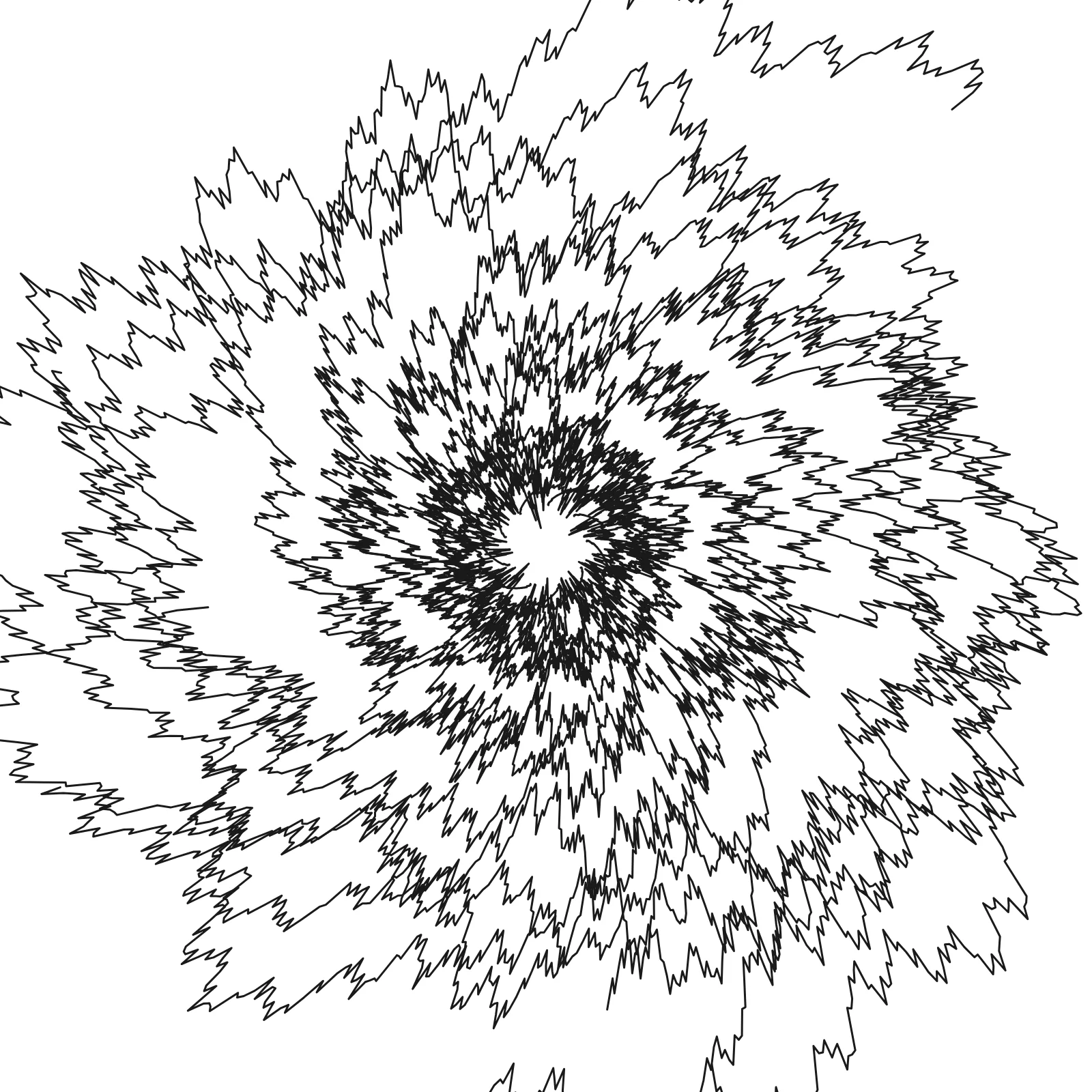 Mandala - Cherry Blossom Floral Generative Pattern