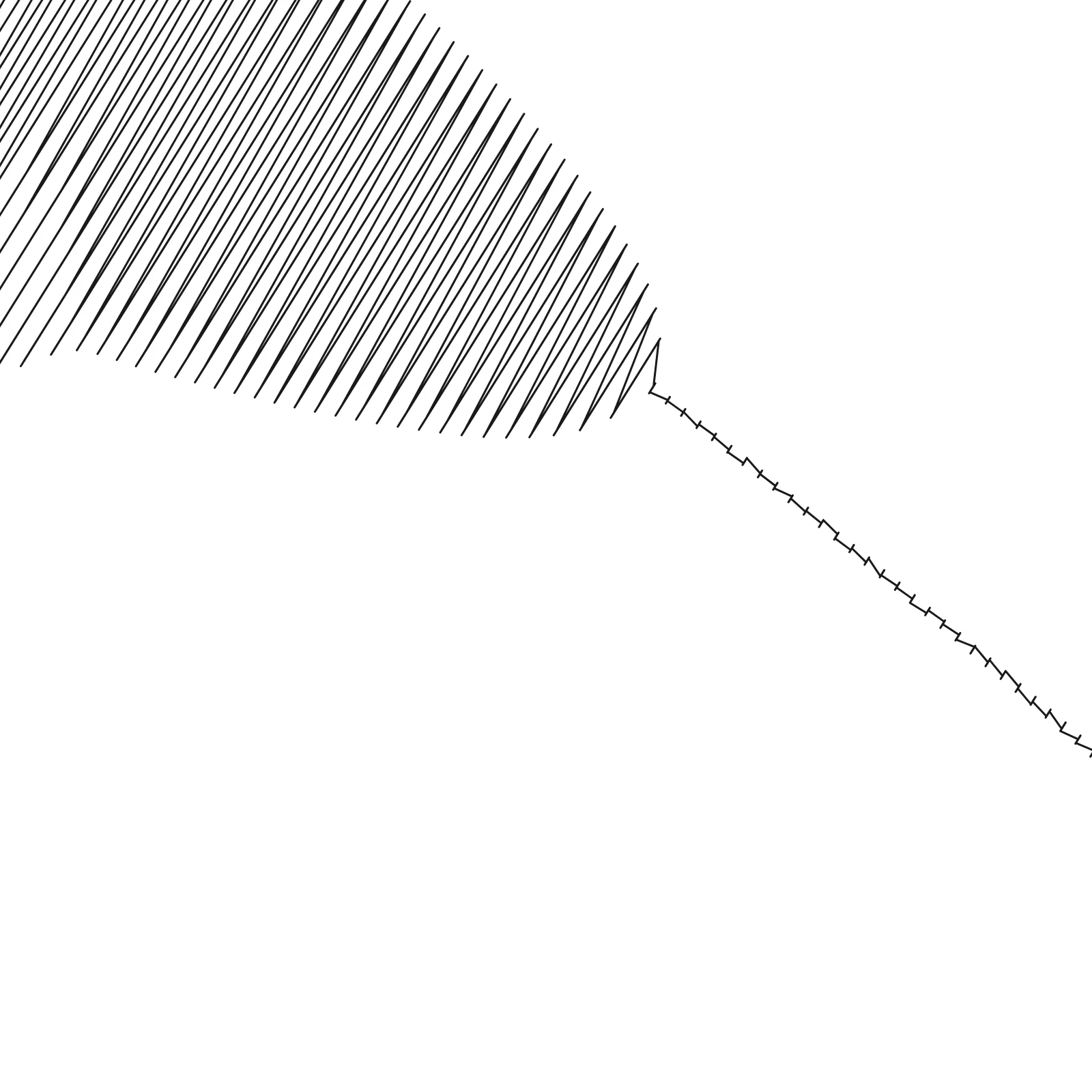 Cellular Rule 90 - Sashiko Generative Pattern