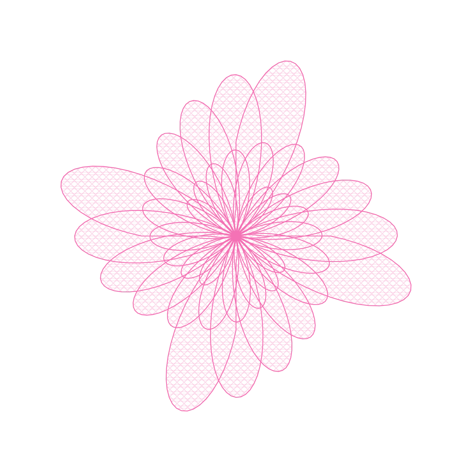 Lotus - Cherry Blossom Floral Generative Pattern