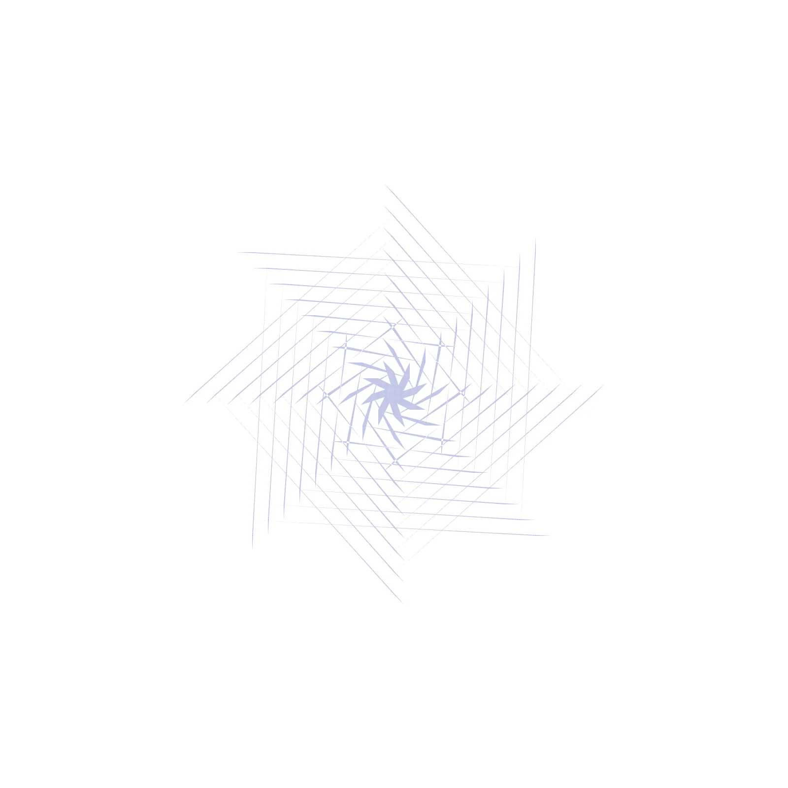 Sashiko - Mountain Ridges Generative Pattern