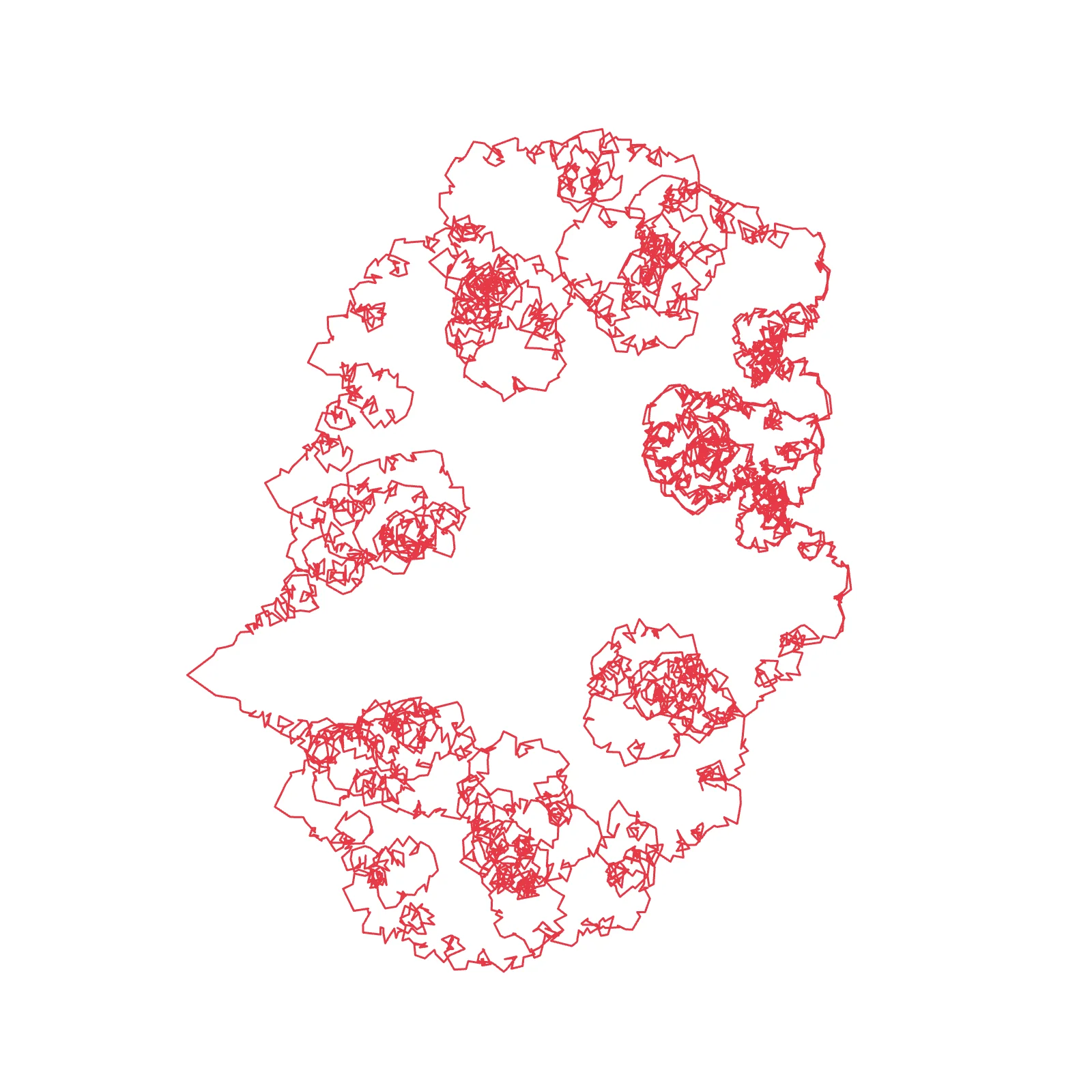 Wavy Skip Trochoid - Art Deco Fan Generative Pattern