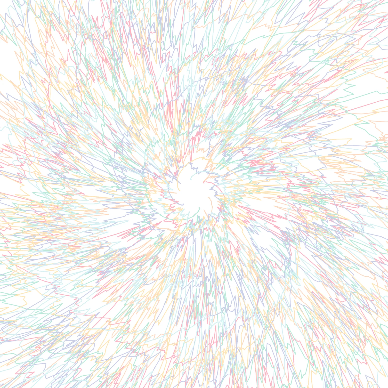 Radial Epispiral - Silk Satin Generative Pattern
