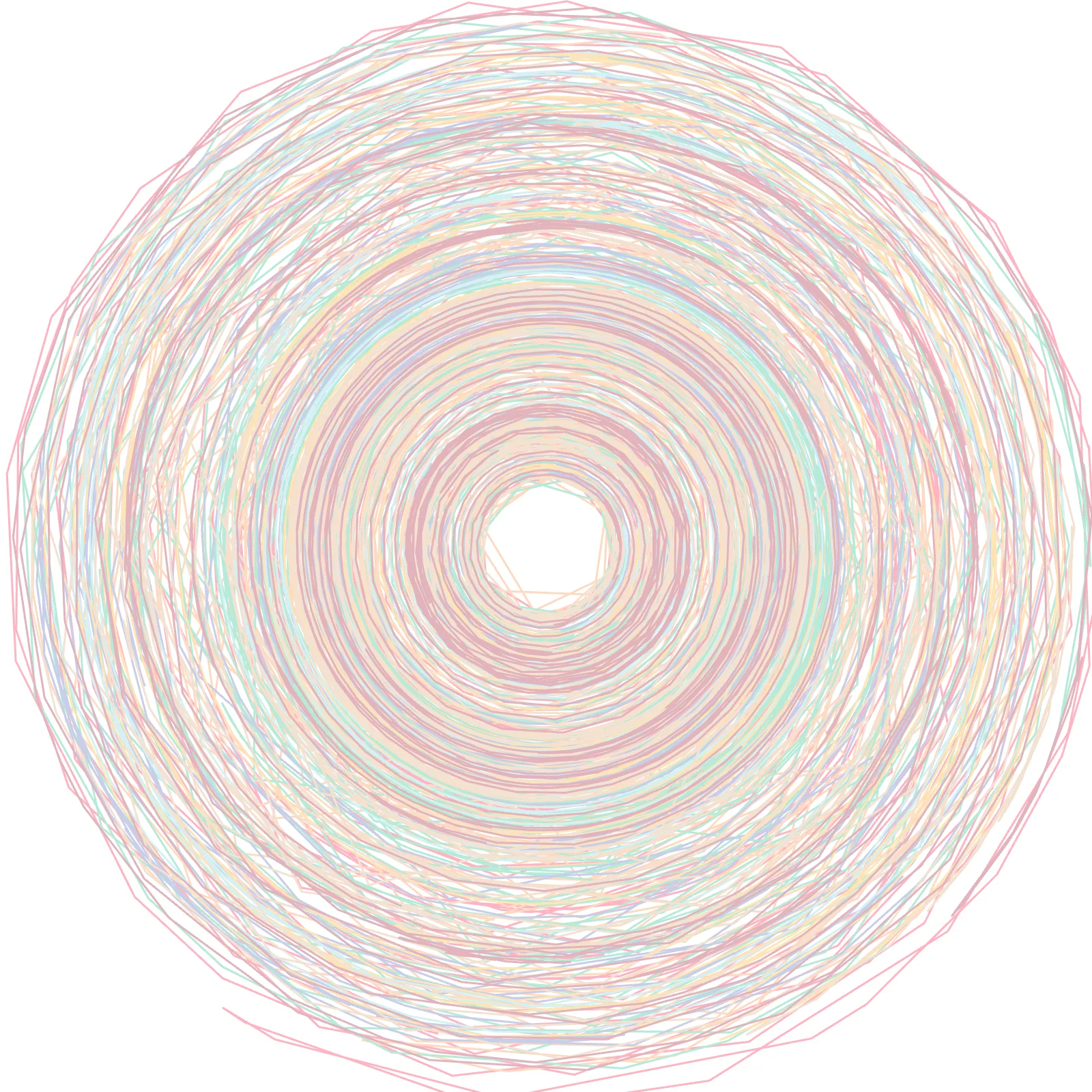 Mandala - Soft Grain Generative Pattern