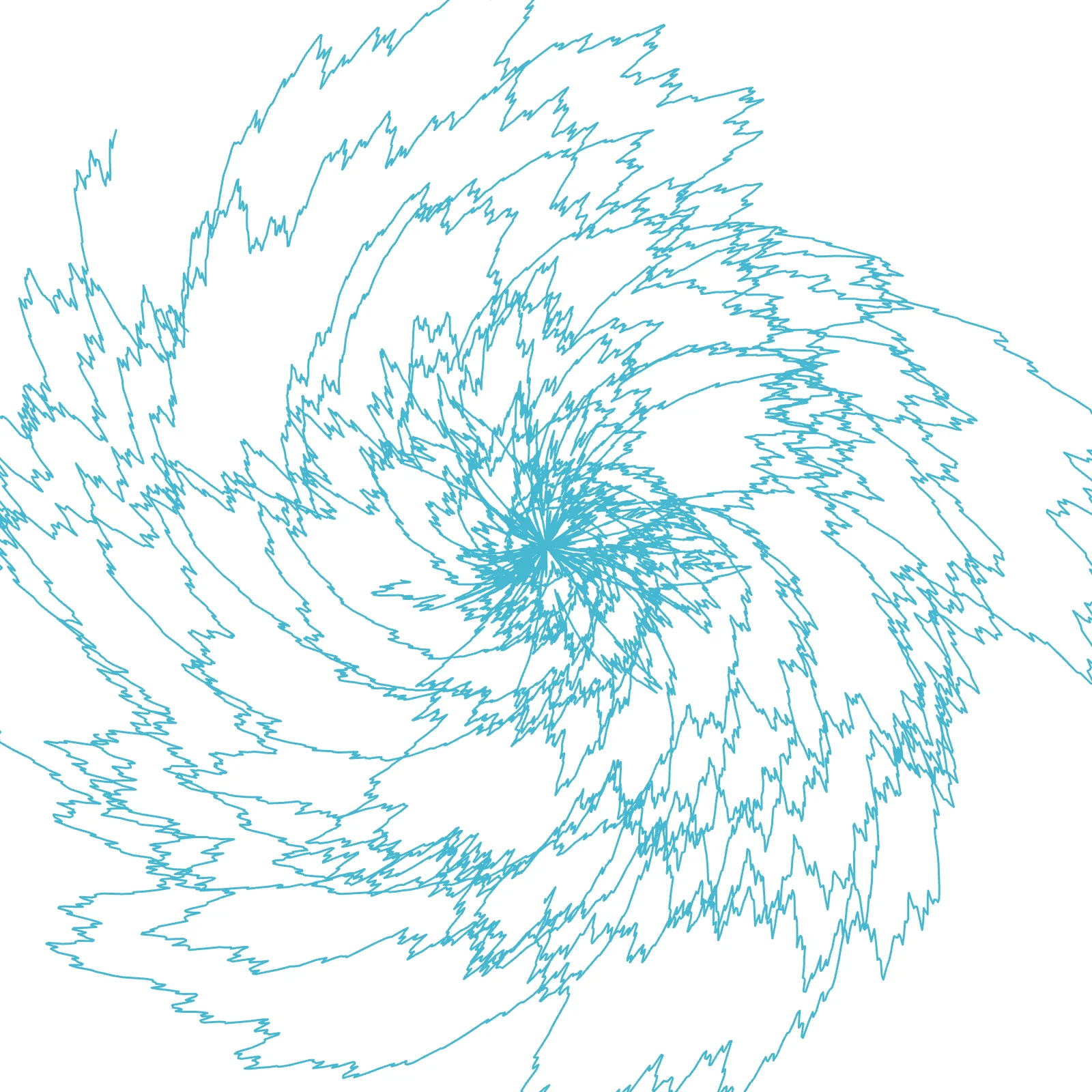 Lorenz Attractor - Madhubani Fabric Art Generative Pattern