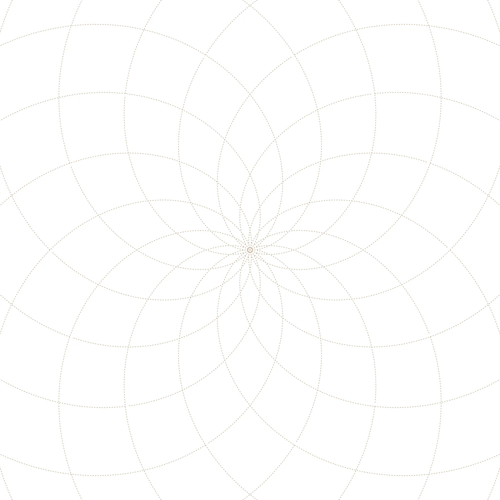 Golden Starburst - Batik Generative Pattern