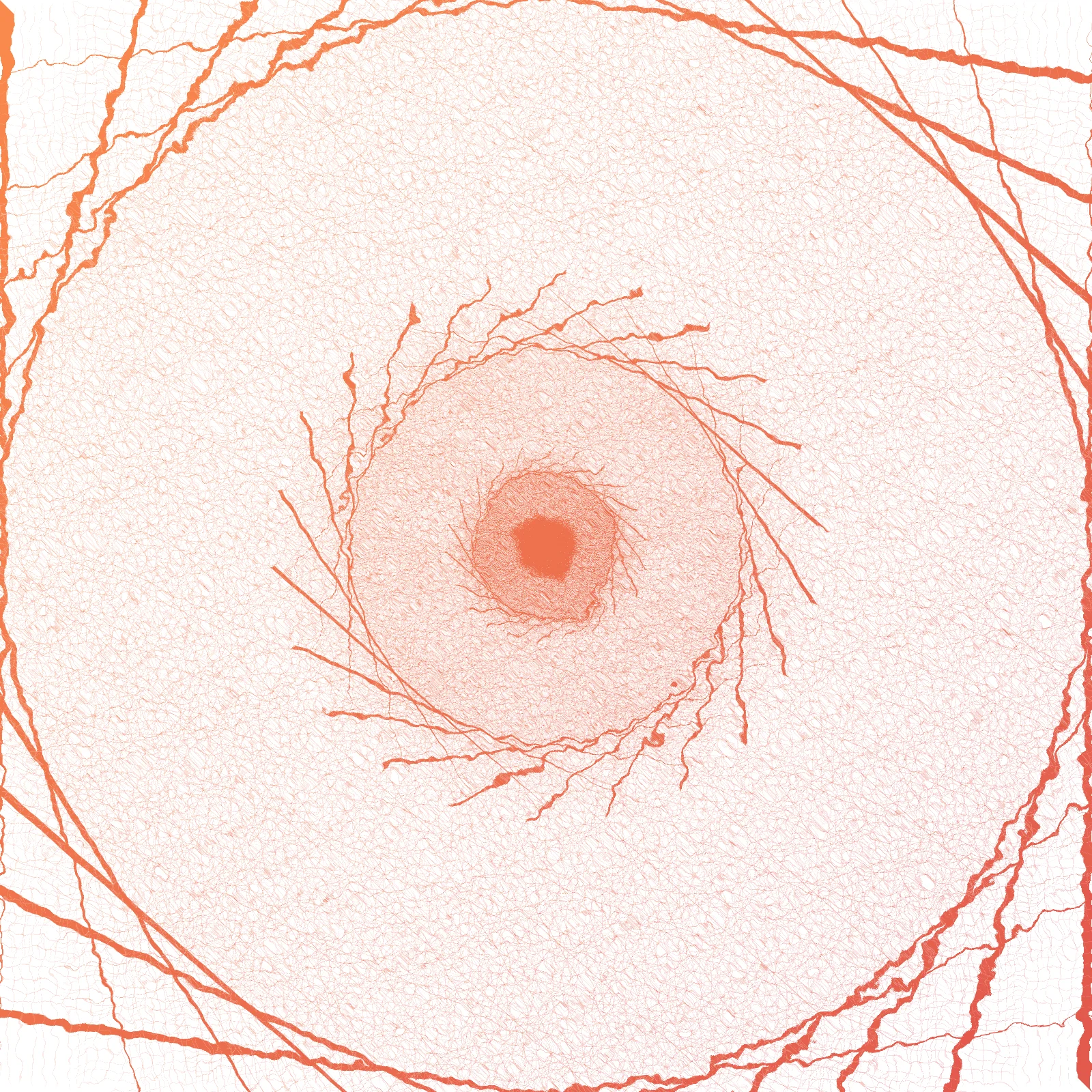 Hash Eccentric Cassini - Denim Texture Generative Pattern