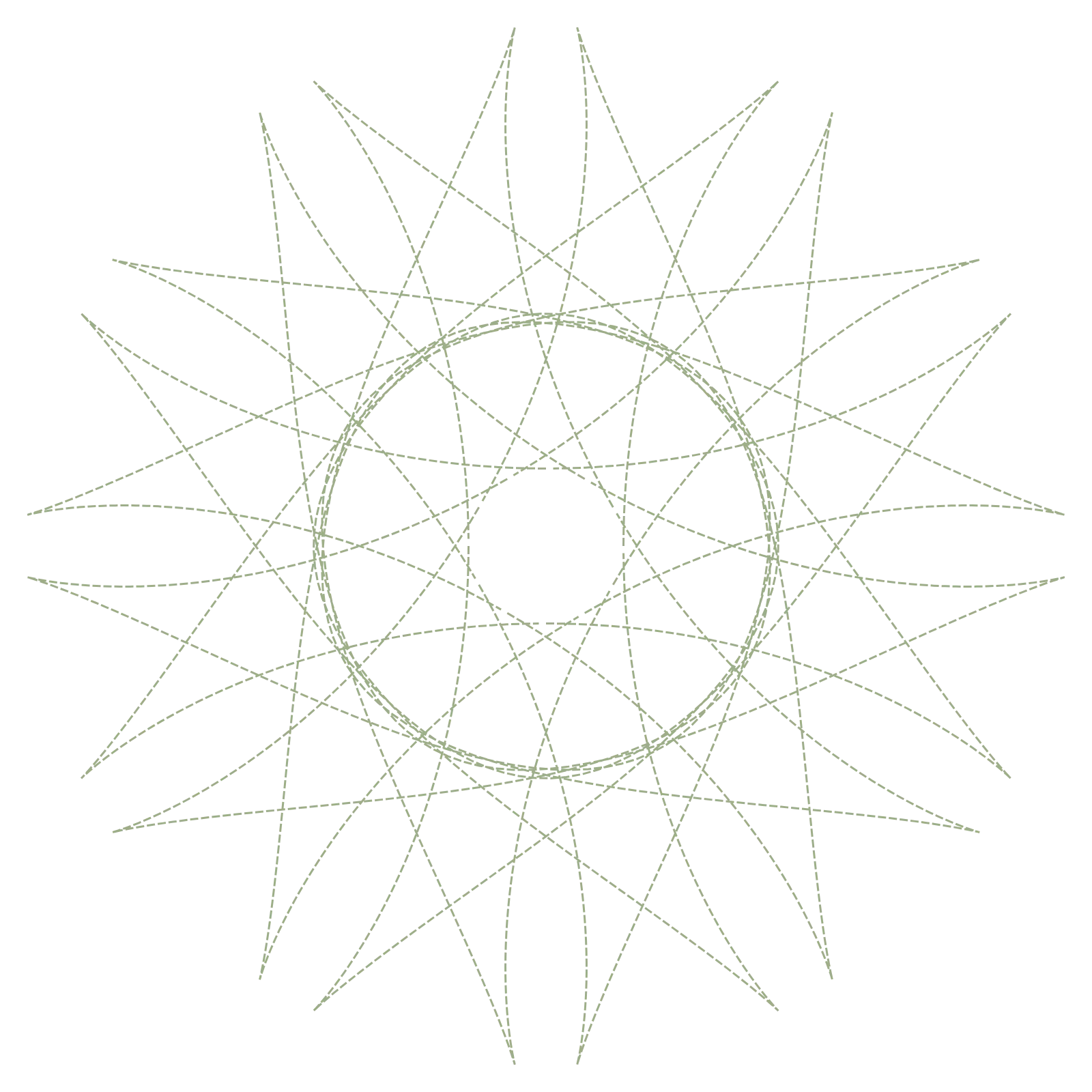 Loxodrome - Kutch Embroidery Generative Pattern