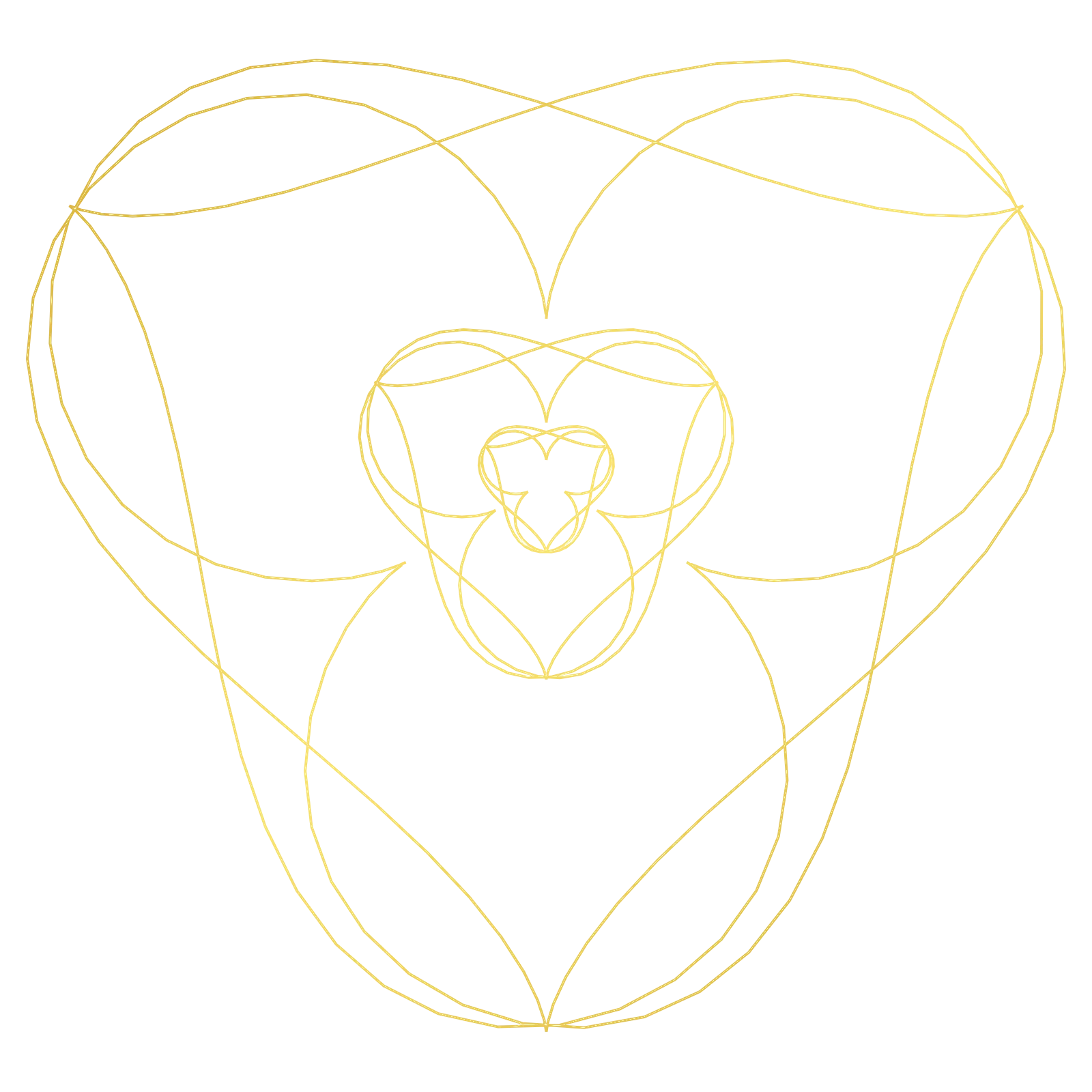 Revival Envelope Lissajous - Celtic Knotwork Generative Pattern