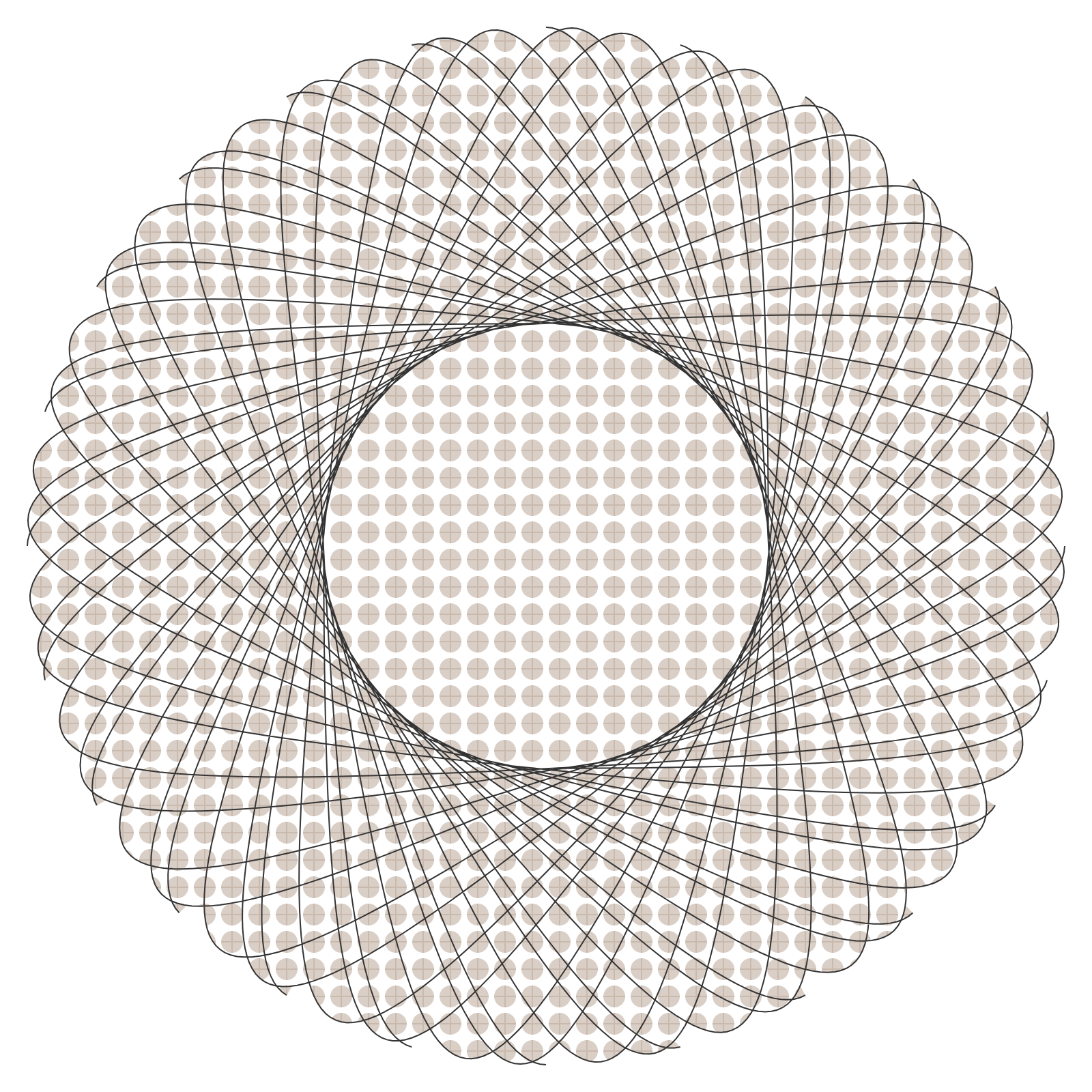 Mariner's Compass - Knitted Texture Generative Pattern