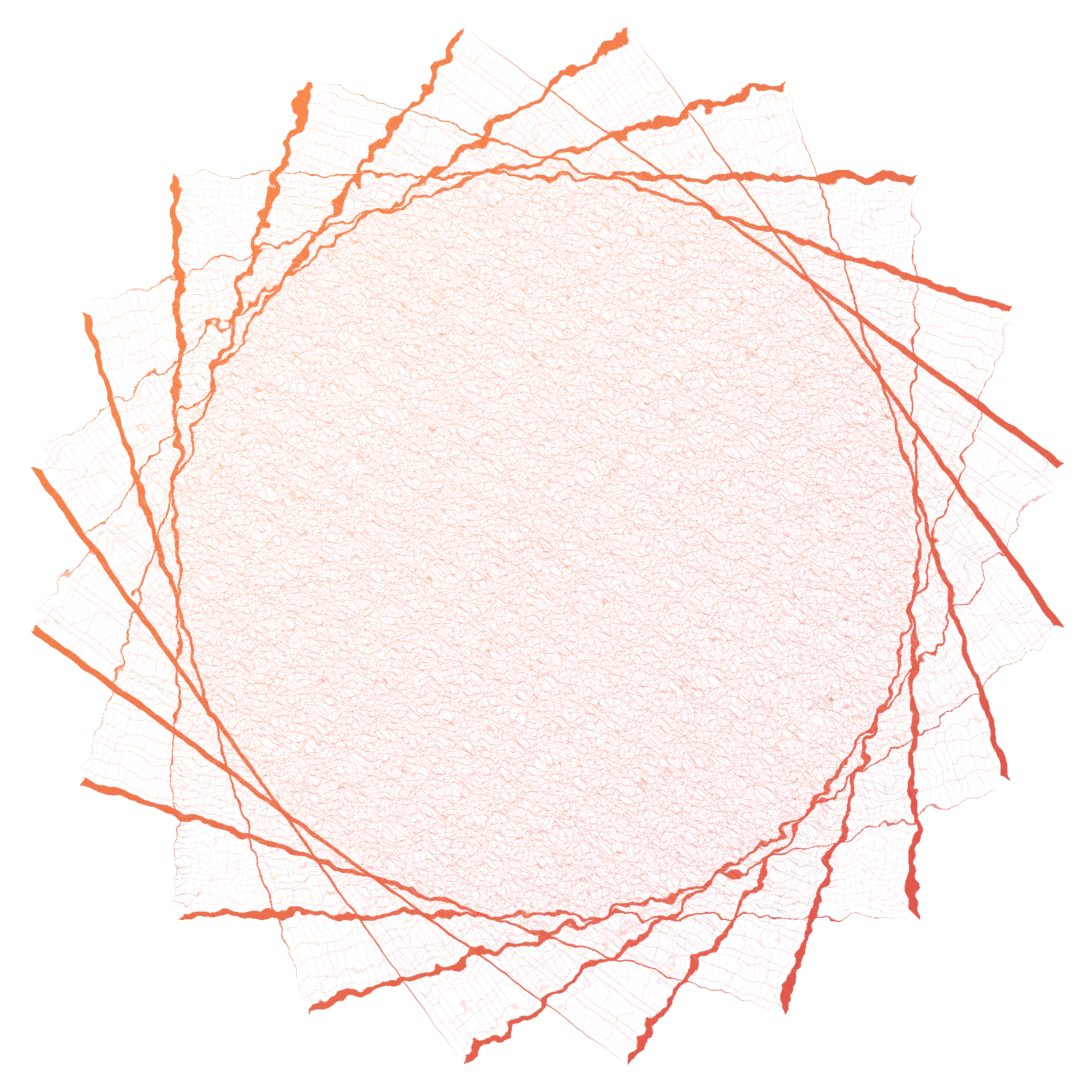 L-System Koch - Urban Blueprint Generative Pattern